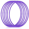 Shappy 6 Pcs Exercise Hoop Set Detachable Adjustable - color: Purple, size: 26 Inch
