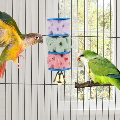 Wontee Bird Calcium Chew Grinding Treats Toy for Parakeet, 1 Pack - size: C (1 Pack)