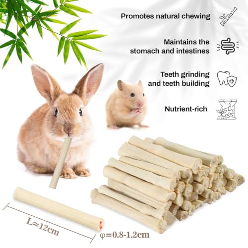 Sukh 990g Sweet Bamboo Sticks - Rabbit Chew Toys Bunny Toys Bamboo Sticks - size: 36 OZ