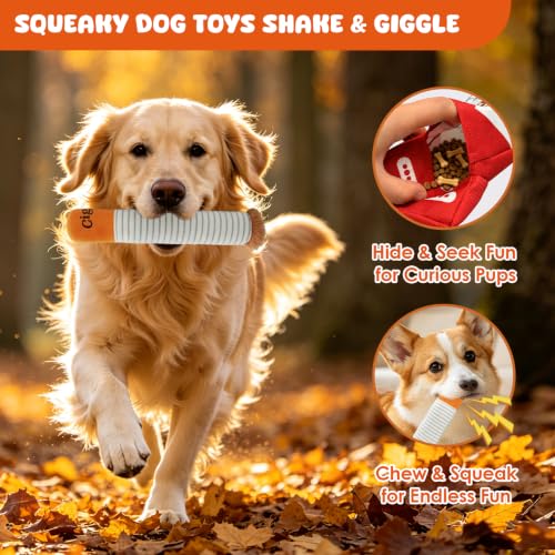 Wdmiya Funny Dog Toys for Small Medium Dogs, Squeaky Interactive Dog Toy