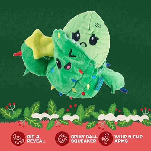 BarkBox Consuela the Christmas Cactus 2-in-1 Interactive Plush Dog Toy - color: Consuela the Christmas Cactus