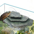 kathson Turtle Basking Platform Dock Rock,Resin Floating Resting Terrace - color: Teal：7.3”L×3.5”W×1.4”H