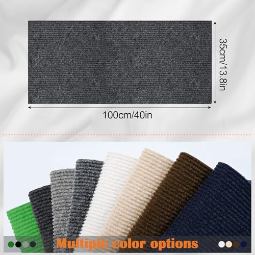 Cat Scratch Furniture Protector - 40" x 13.8" Trimmable Self-Adhesive Cats Claws Scratch Pads, DIY Cat Climbing Couch Protector for Scratch Post Cat Tree Replacement Indoor (Dark Gray) - color: Dark Gray, size: 13.8" x 40"