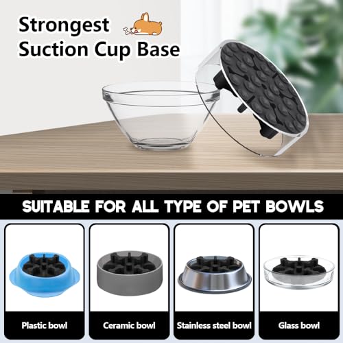 Soft Silicone Anti-Choking Puzzle Slow Feeder Insert for Dogs, Compatible with Regular Elevated Dog Bowls - color: Black, size: Small