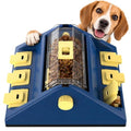 KADTC 2-Level Dog Puzzle Toy Rotating Treat Dispenser for Small/Medium Dogs - color: Blue, size: Large