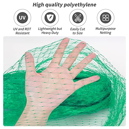 Kikhope Bird Netting, 13x20 ft Garden Mesh Net for Plants and Vegetables - size: 13x20 ft