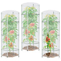 Garden Netting for Tomato Plants, Round Tomato Cage Plant Cover with Zipper