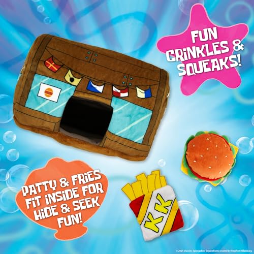 SpongeBob SquarePants Plush Dog Toys, Nesting Toy Krusty Krab Set, 3-Pack - style: Nesting Krusty Krab
