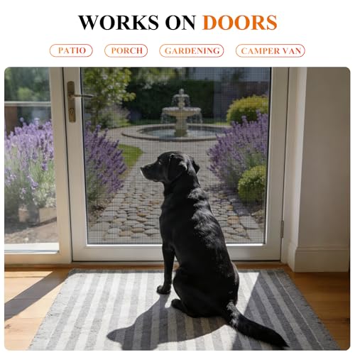 MAGZO Pet Proof Window&Door Screen Roll, 39" W x 145" L, Black - color: Black, size: 39"W x 145"L(Roll)