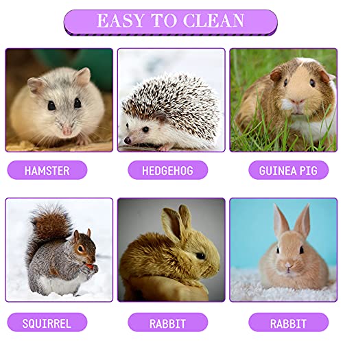 Shappy 2 Pcs Guinea Pig Hideout Hideaway Cage Hammock, Pink Heart