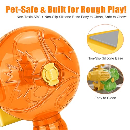 Dog Slow Feeder, Interactive Dog Puzzle Feeder for Enrichment - color: Orange