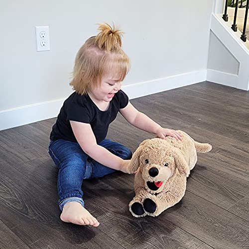 LotFancy Golden Retriever Stuffed Animal, 26 Inch Large Stuffed Dog, Beige - color: Beige, size: 26 inch