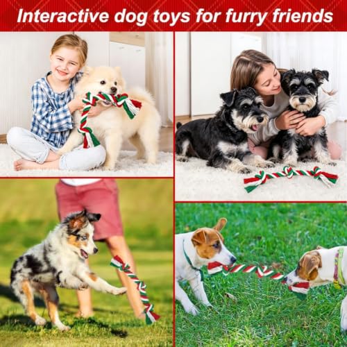 SZEE Dog Rope Toys 2 Pcs - Christmas - color: Christmas, size: Small