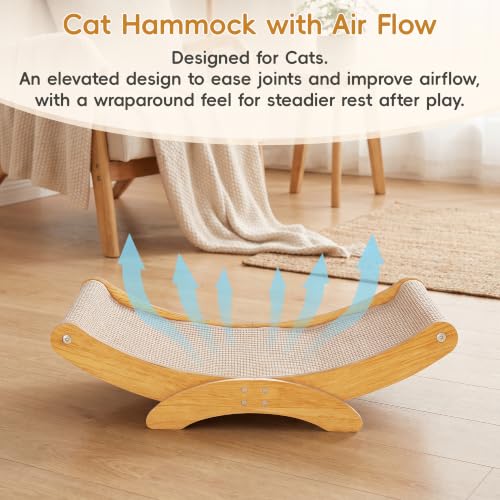 Cat Scratcher Bed for Indoor Cats, 23.6" Large Sisal Cat Scratching Board - size: Large