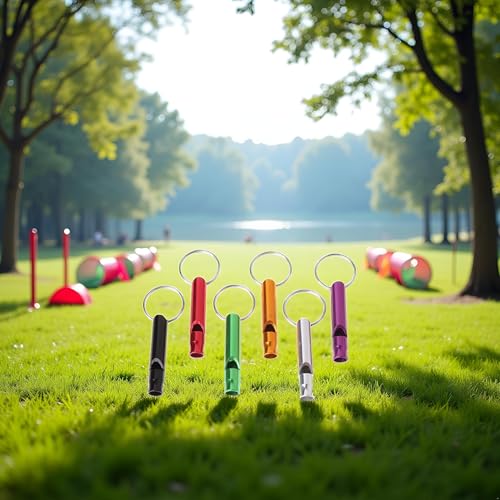 6 Pcs Ultrasonic Dog Training Whistles Metal Dog Training Whistles for Small Large Pet Dog Whistles Dog Flute Dog Whistles that Makes Dogs Come to You that Makes Dogs Stop Barking