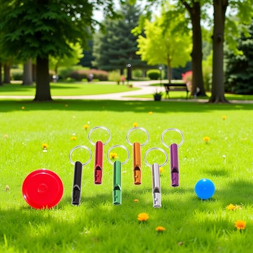 6 Pcs Ultrasonic Dog Training Whistles Metal Dog Training Whistles for Small Large Pet Dog Whistles Dog Flute Dog Whistles that Makes Dogs Come to You that Makes Dogs Stop Barking