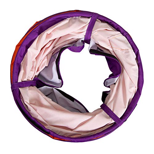 Pacific Play Tents 20509 Institutional Tunnel, 6' x 19" Diameter - Orange/Purple - color: Orange/Purple
