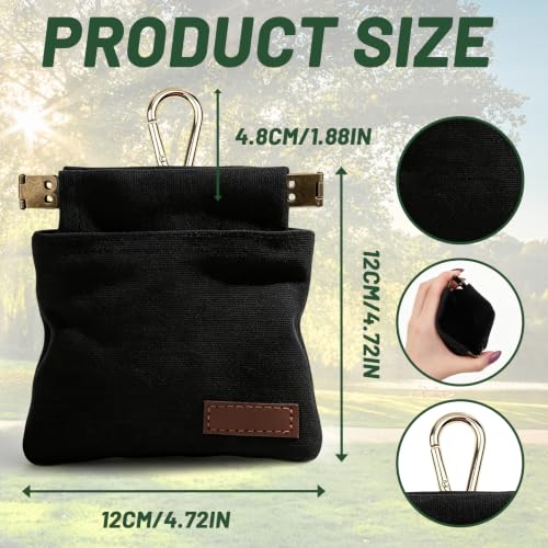 Dog Treat Pouch for Pet Training Portable Puppy Walking Bag, Black 12X12cm