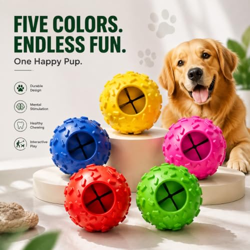 Treat Dispensing Dog Toy, Dog Puzzle Toy and Dog Treat Ball for Small Dogs - color: Purple