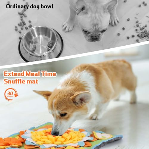 Yummy Sam Snuffle Mat for Small Medium Dogs Nose Smell Training, Green - color: Green