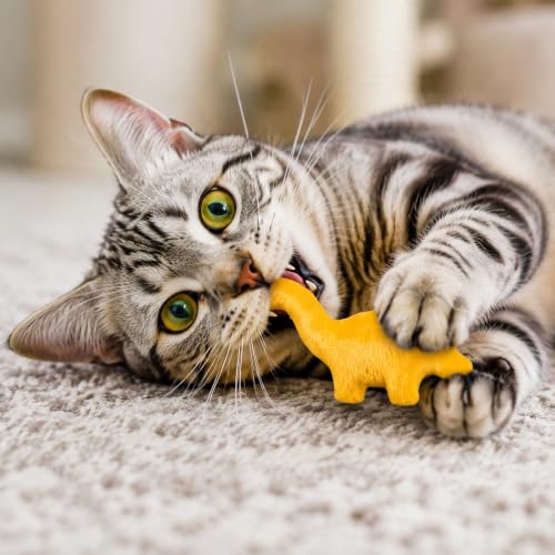 8Pcs Dino Nuggets Catnip Toys for Cat, Interactive Catmint Cat Toy Gift - style: Dino Nuggets (8 pieces)