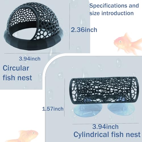 Little Fish Hammock and Little Fish Swimming Tunnel 2-Piece Set Aquarium Small Animal Animal Toys (Black) (Style 1)