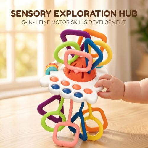 Montessori Pull String Sensory Toy for Toddlers