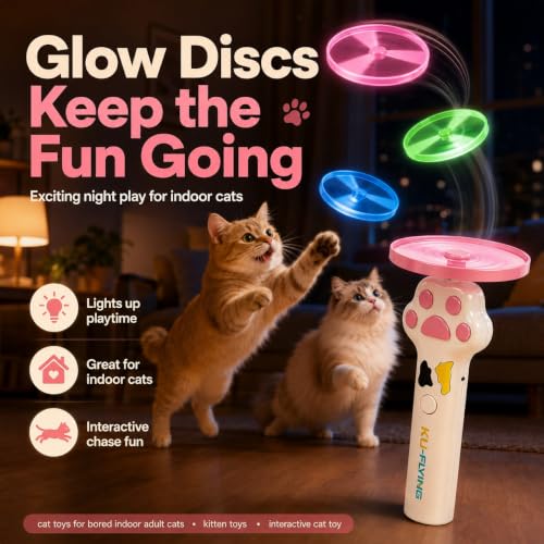 Cat Toy Launcher for Kitten Toys, Cat Toys Interactive, Automatic Cat Toy - color: white