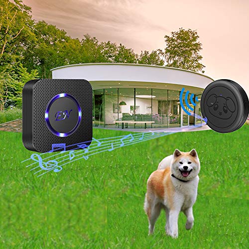 Dog Door Bell, Wireless Doggie Doorbells for Potty Training, Door Bell for Dogs to Go Outside, Dog Bells for Door(Black, 2 Receiver 2 Transmitters) - color: Black, size: 2 Receiver + 2 Transmitters