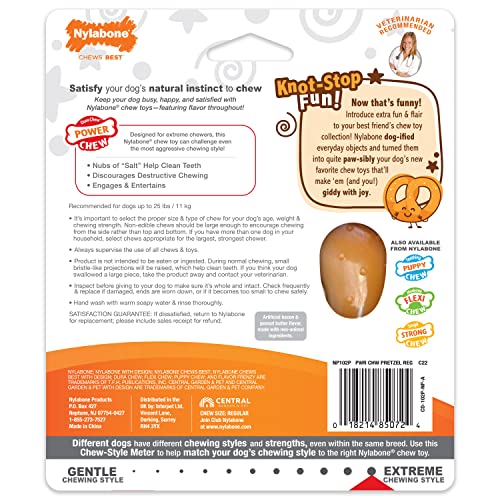 Nylabone Power Chew Pretzel Dog Chew Toy, Small - color: Pretzel 1 Pack, size: Small