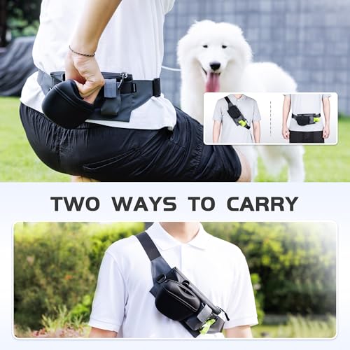 Dog Treat Pouch w a Small Removable Washable Clip on Silicone Dog Treat Bag