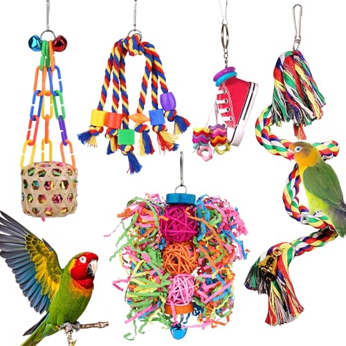 Parrot Parakeet Bird Toys, Cockatiel Budgies Cage Toys