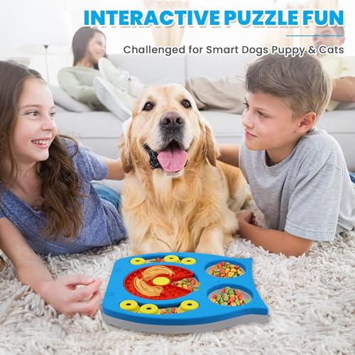 Zonansan Interactive Dog Puzzle Toy, Treat Dispensing Slow Feeder for Dogs - style: Novelty