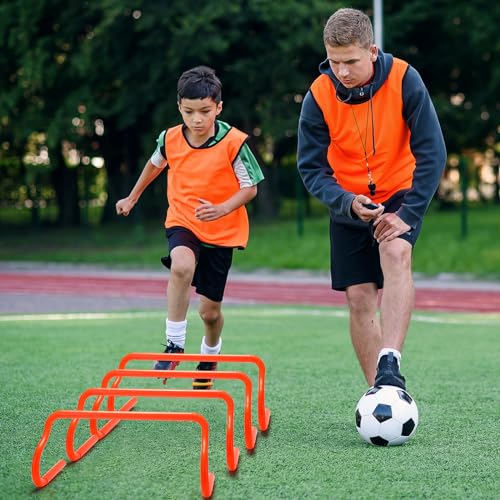 Gemscream 5 Pcs Speed Agility Training Hurdles Detachable Durable Equipment Plyometric and All Purpose Speed Training Hurdle Equipment for Athletes Soccer Basketball