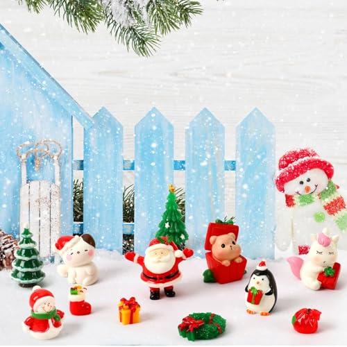56Pcs Mini Christmas Resin Figures for Snow Globe and DIY Decors - style: Christmas Style