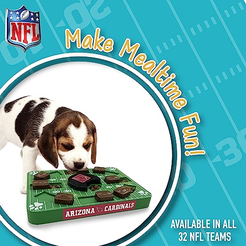 Pets First NFL Arizona Cardinals Puzzle Toy for Dogs, Slow Feeder Board for Pets, Interactive Doggie Treat Toy - color: ARIZONA CARDINALS