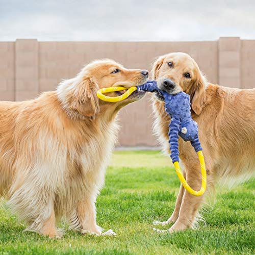 ZippyPaws RopeTugz Durable Dog Pull Rope Toy - Blue Monkey - color: Blue, size: 28 x 5 x 5 in