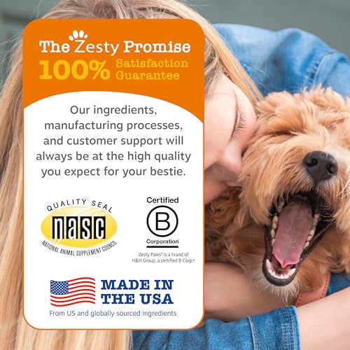 Zesty Paws Functional Dental Bones for Small Dogs - Plaque & Tartar Control - Supports Gut, Skin, Coat, Hip, Joint & Immunity