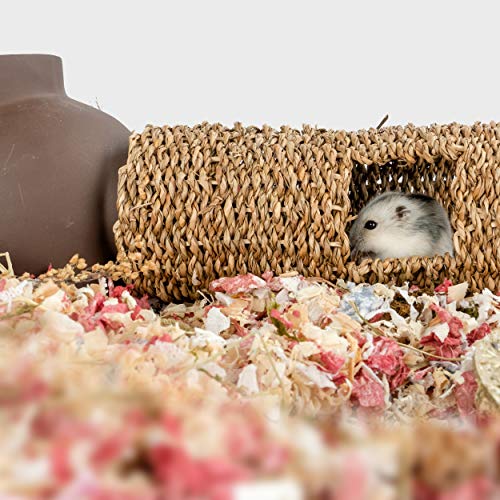 Niteangel Creative & Composable Hamster Tunnel: Edible Seagrass & DIY Tube - size: HC