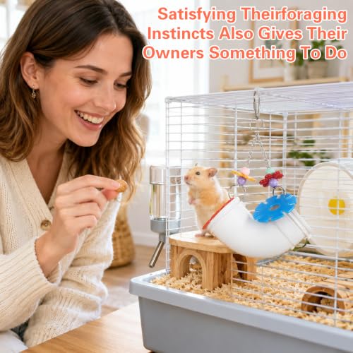 Hanging Rat Foraging Toy Slow Feeder Fancy Cage Puzzle Toys
