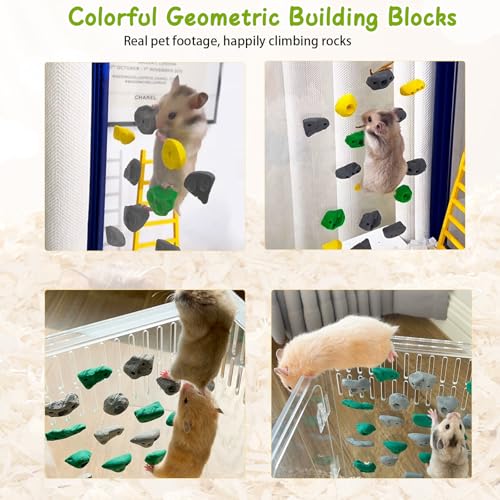 Hamster Climbing Wall Toys, DIY Colorful Rock(Random 24 pcs) - size: 24 pcs