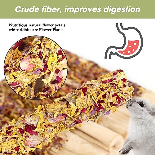 Abizoo Natural Rabbit Chew Toys, Sweet Bamboo, 10 Sticks
