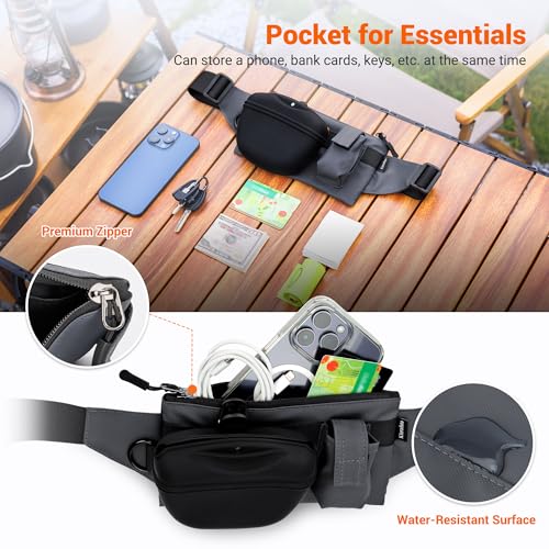 Dog Treat Pouch w a Small Removable Washable Clip on Silicone Dog Treat Bag