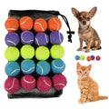 INSUM 1.5 Inch Mini Tennis Balls for X-Small Dogs & Cats, 20/40 Pack Soft Fetch Play Toys for Puppies & Kittens, Training & Indoor Outdoor Exercise - size: 1.5"-20PK