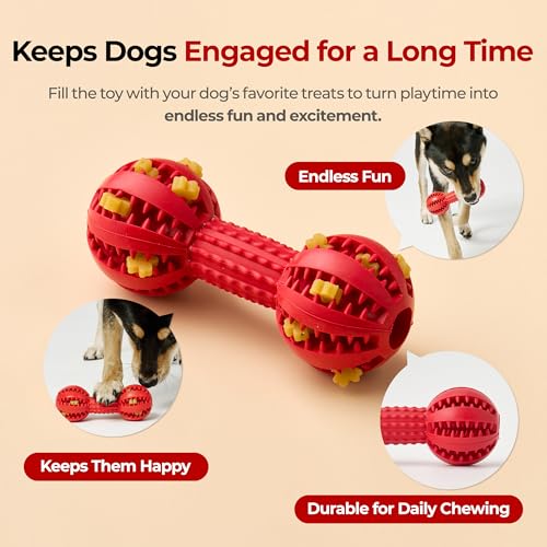 JAYU PET Dog Chew Toy Toothbrush for Small & Medium Dogs