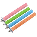 4PCS Wooden Bird Perch Stand Toys 7.9x0.8in for Parakeet Cage Accessories