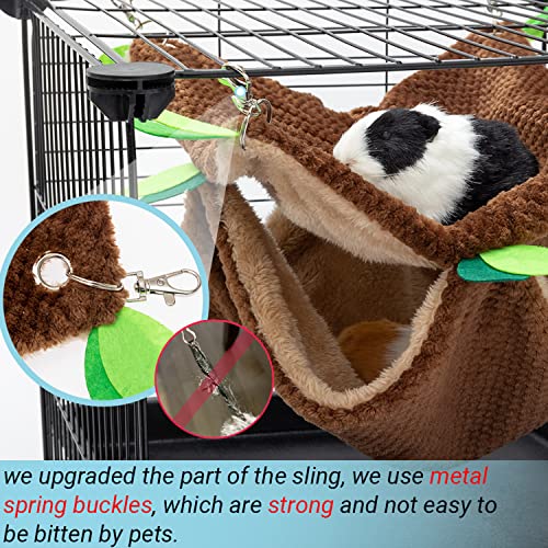 Guinea Pig Hideout, Fleece Rat Tunnel & Hammock Set House Cage Accessories