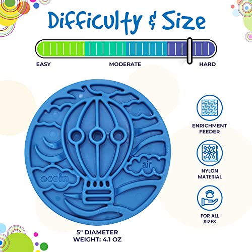 SodaPup Air eCoin – Durable Slow Feeder Tray Made in USA from Non-Toxic, Pet-Safe, Food Safe, Nylon Material for Mental Stimulation, Calming Nerves, Avoid Overfeeding, Promotes Fresh Breath & More - color: Blue eCoin Air