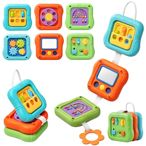 SOCBTNSO Montessori Busy Board Travel Toy for Toddlers