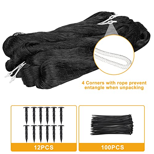 BSTPCOO Bird Netting 50ft x 100ft, Heavy Duty 1 inch Mesh Nylon Nettings - size: 50'×100'-1''